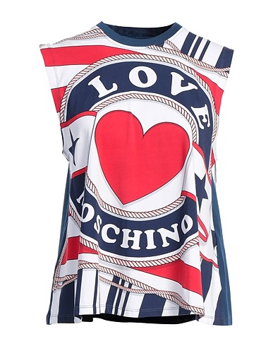 LOVE MOSCHINO Top Azul marino 95% Algodón, 5% Elastán