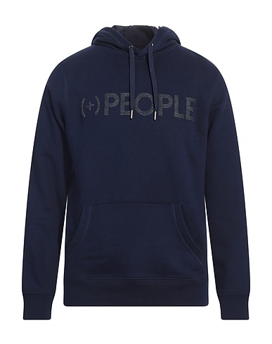 (+) PEOPLE Hooded sweatshirt Midnight blue 80% Cotton, 20% Polyester