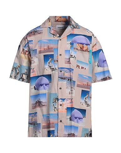 NUMERO 00 Patterned shirt Beige 65% Cotton, 35% Polyester