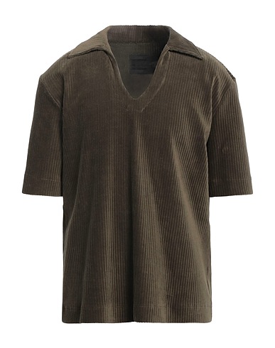 GIORGIO BRATO Polo Verde militare 70% Cotone, 25% Poliestere, 5% Elastan