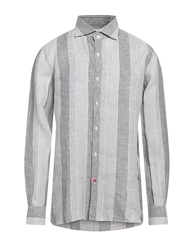 ISAIA Linen shirt Grey 100% Linen