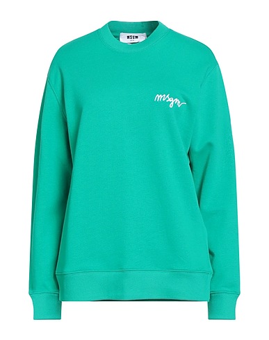 MSGM Sweatshirt VERDE 100% Baumwolle