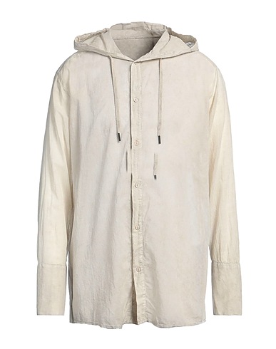 MASNADA Camicia tinta unita Beige 100% Cotone