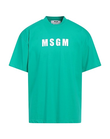 MSGM Ｔシャツ グリーン コットン 100%