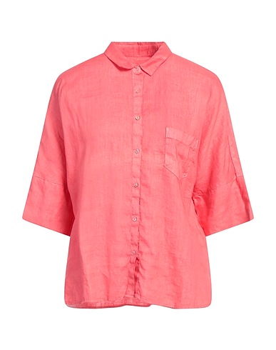 120% LINO Linen shirt Coral 100% Linen