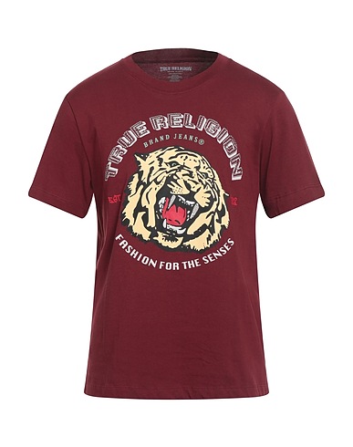 TRUE RELIGION T-shirt Burgundy 100% Cotton