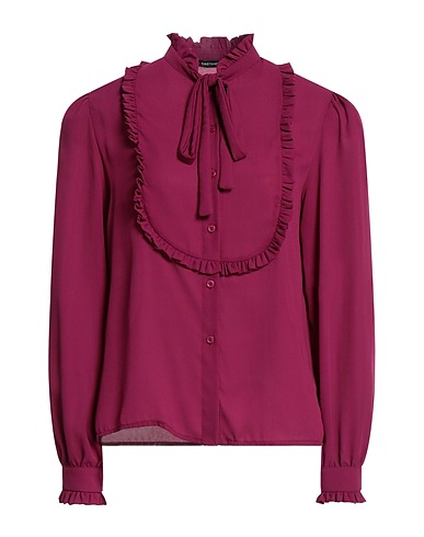 CRISTINAEFFE Shirts & blouses with bow Garnet 100% Polyester