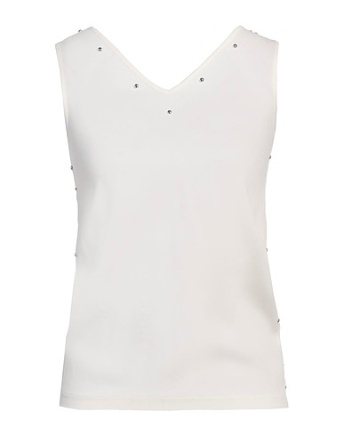 FABIANA FILIPPI Top White 96% Viscose, 4% Elastane