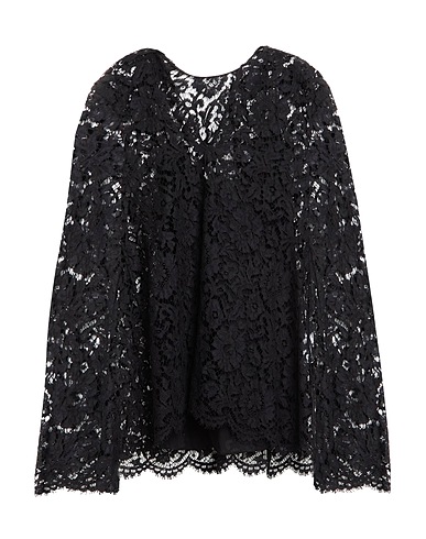 VALENTINO GARAVANI Top Black 43% Viscose, 34% Cotton, 23% Polyamide