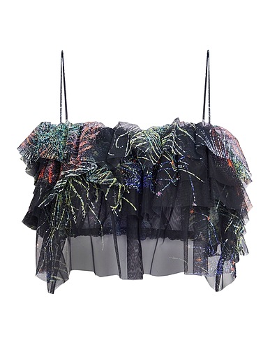 MSGM Top Black 80% Polyamide, 20% Elastane