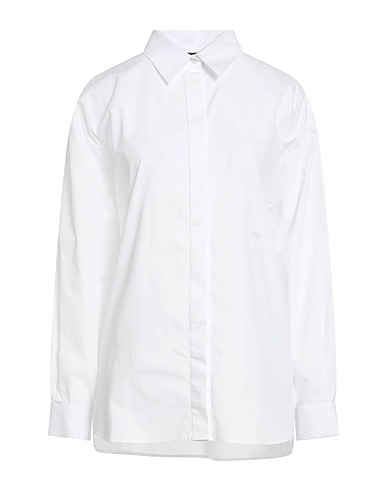 PINKO Solid color shirts & blouses BIANCO 100% Cotton