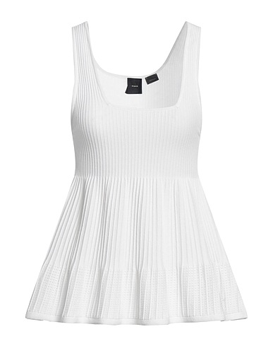 PINKO Top White 76% Viscose, 24% Polyamide