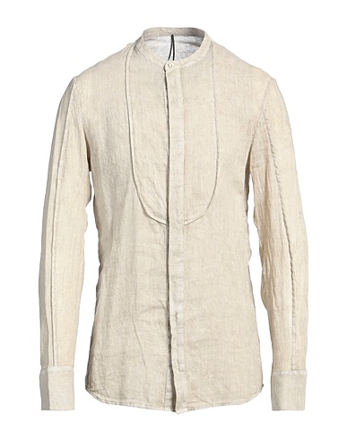 MASNADA Linen shirt Light grey 100% Linen