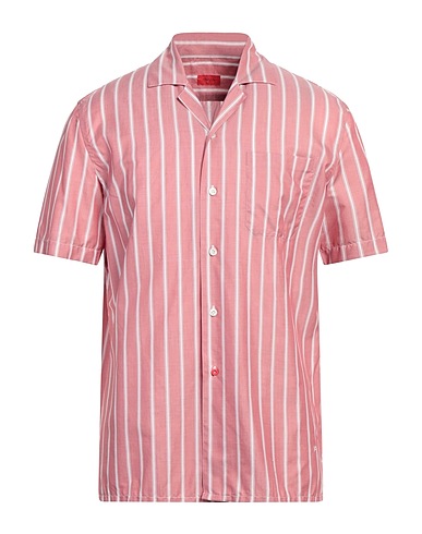 ISAIA Camicia a righe Rosa antico 100% Cotone