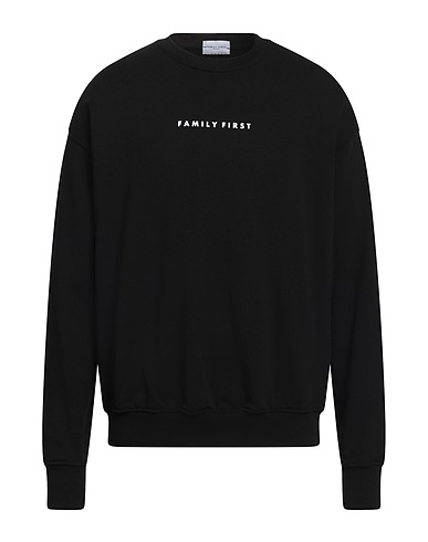 FAMILY FIRST  Milano Sweatshirt Black 100% Cotton
