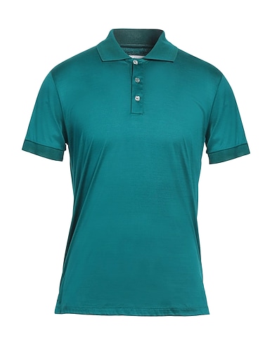 DANIELE FIESOLI Polo Verde petrolio 100% Cotone