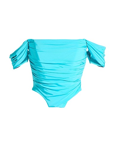 GIUSEPPE DI MORABITO Bustier Turquoise 95% Viscose, 5% Elastane