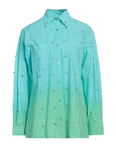 SANDRO Camicie Turchese 100% Cotone, Vetro