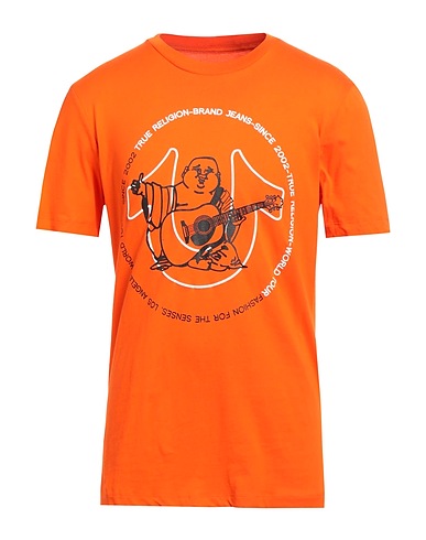 TRUE RELIGION T-shirt Orange 100% Cotton