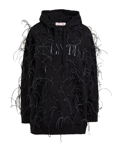 VALENTINO GARAVANI Φούτερ με κουκούλα 100% Βαμβάκι, Ελαστάνη, Φτερά στρουθοκαμήλου