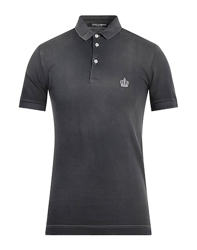 DOLCE&GABBANA Polo shirt Charcoal 100% Cotton