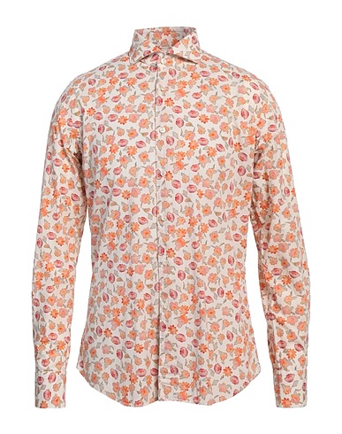XACUS Patterned shirt Off white 100% Cotton