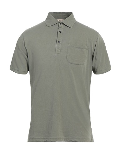 HERITAGE Polo shirt Military green 94% Cotton, 6% Elastane