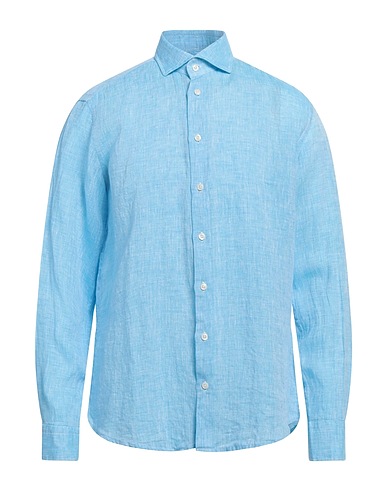 BASTONCINO Linen shirt Sky blue 100% Linen