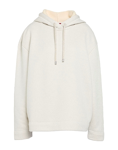 MAX&Co. Sweatshirts FIORIRE OFF WHITE 68% Cotton, 16% Viscose, 12% Polyester, 4% Metallic fiber