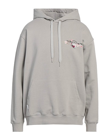 FAMILY FIRST  Milano Hooded track jacket  Light grey 100% Cotton
