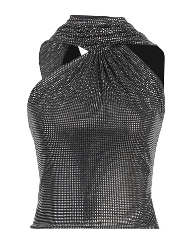 GIUSEPPE DI MORABITO Top Braungrau 95% Polyester, 5% Elastan