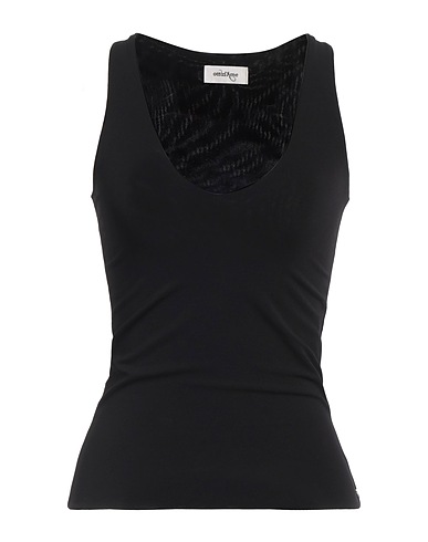 OTTOD'AME Top Nero 76% Acetato, 19% Poliammide, 5% Elastan