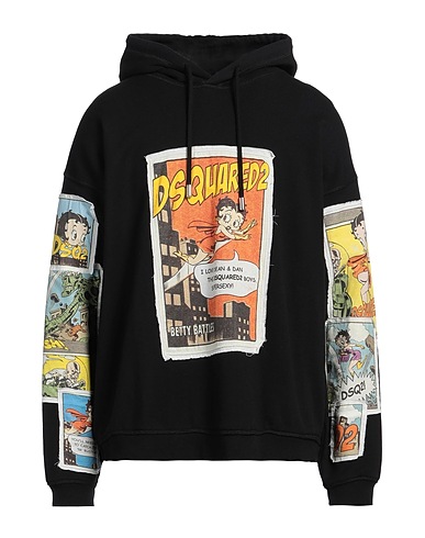 DSQUARED2 Hooded track jacket  BETTY BOOP™ Black 100% Cotton, Elastane