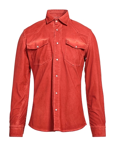 AT.P.CO Solid color shirt RUGGINE 97% Cotton, 3% Elastane