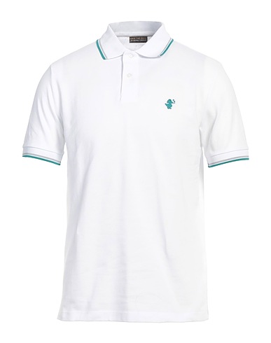 SAVE THE DUCK Polo shirt White 100% Organic cotton