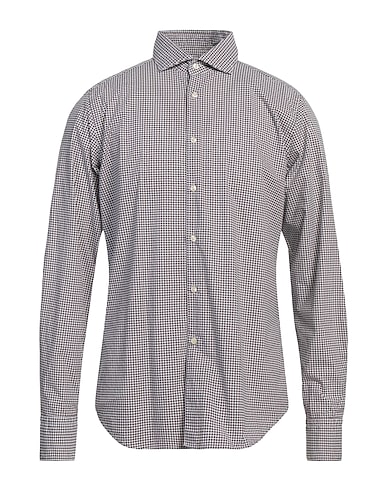 GMF 965 Patterned shirt Dark brown 100% Cotton
