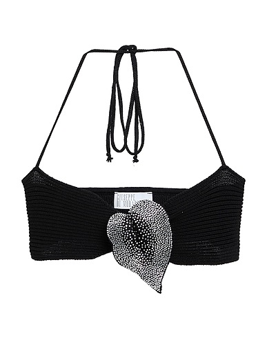 GIUSEPPE DI MORABITO Top Black 100% Cotton