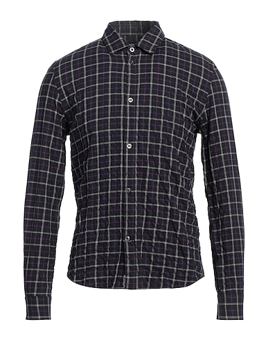 DONDUP Checked shirt 99% Cotton, 1% Elastane