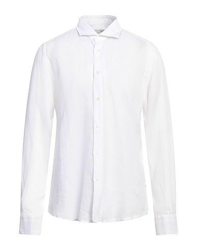 PORTOFIORI Camicia in lino Bianco 100% Lino