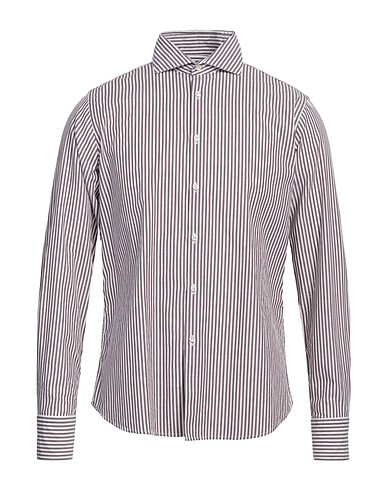 GMF 965 Striped shirt Dark brown 100% Cotton
