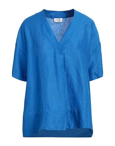 OTTOD'AME Top Blue 100% Linen