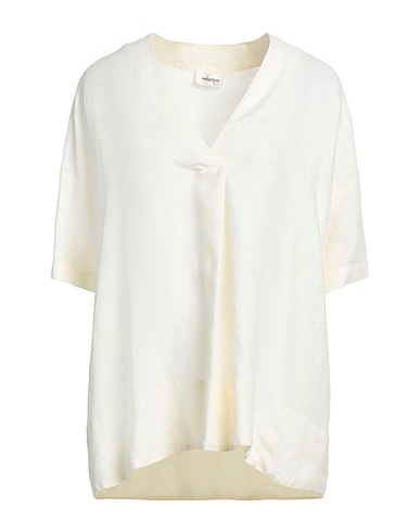OTTOD'AME Top Pastel yellow 100% Linen