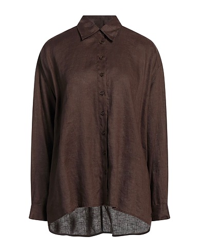 OTTOD'AME Linen shirt Chocolate brown 100% Linen