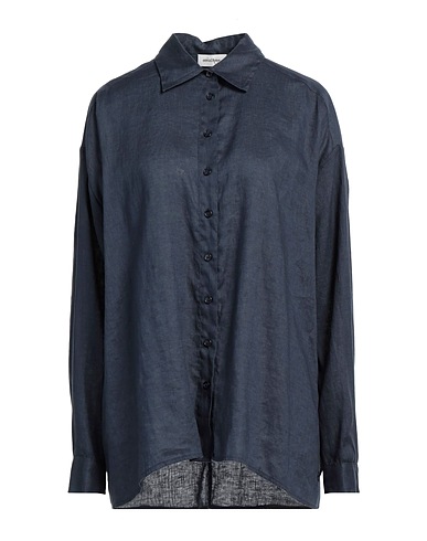 OTTOD'AME Camicia in lino Blu notte 100% Lino