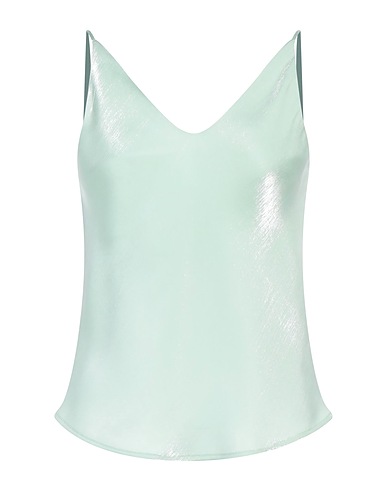 OTTOD'AME Camisole Verde chiaro 70% Viscosa, 30% Poliestere