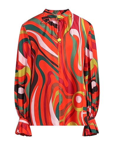 PUCCI Silk top Orange 100% Silk