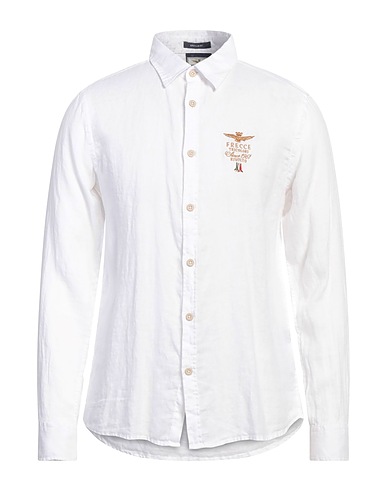 AERONAUTICA MILITARE Linen shirt White 100% Linen