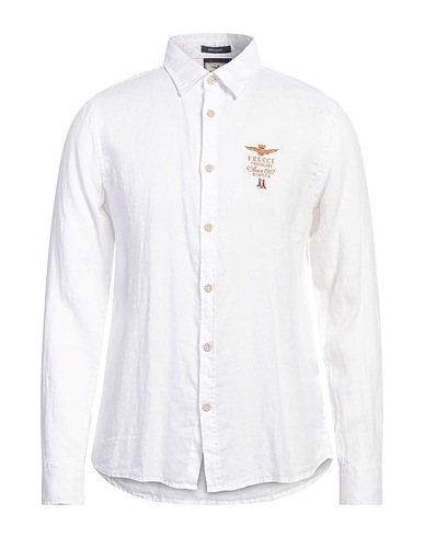 AERONAUTICA MILITARE Linen shirt FRECCE TRICOLORI 100% Linen
