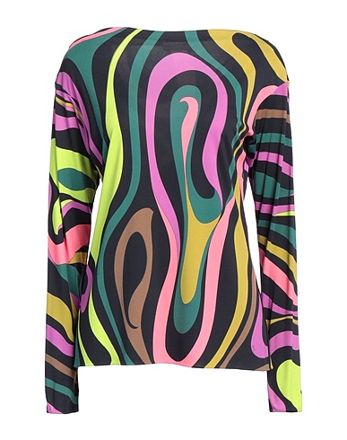 PUCCI TOPWEAR Black 82% Viscose, 18% Silk