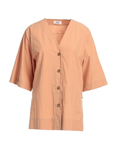 OTTOD'AME Solid color shirts & blouses Camel 100% Cotton